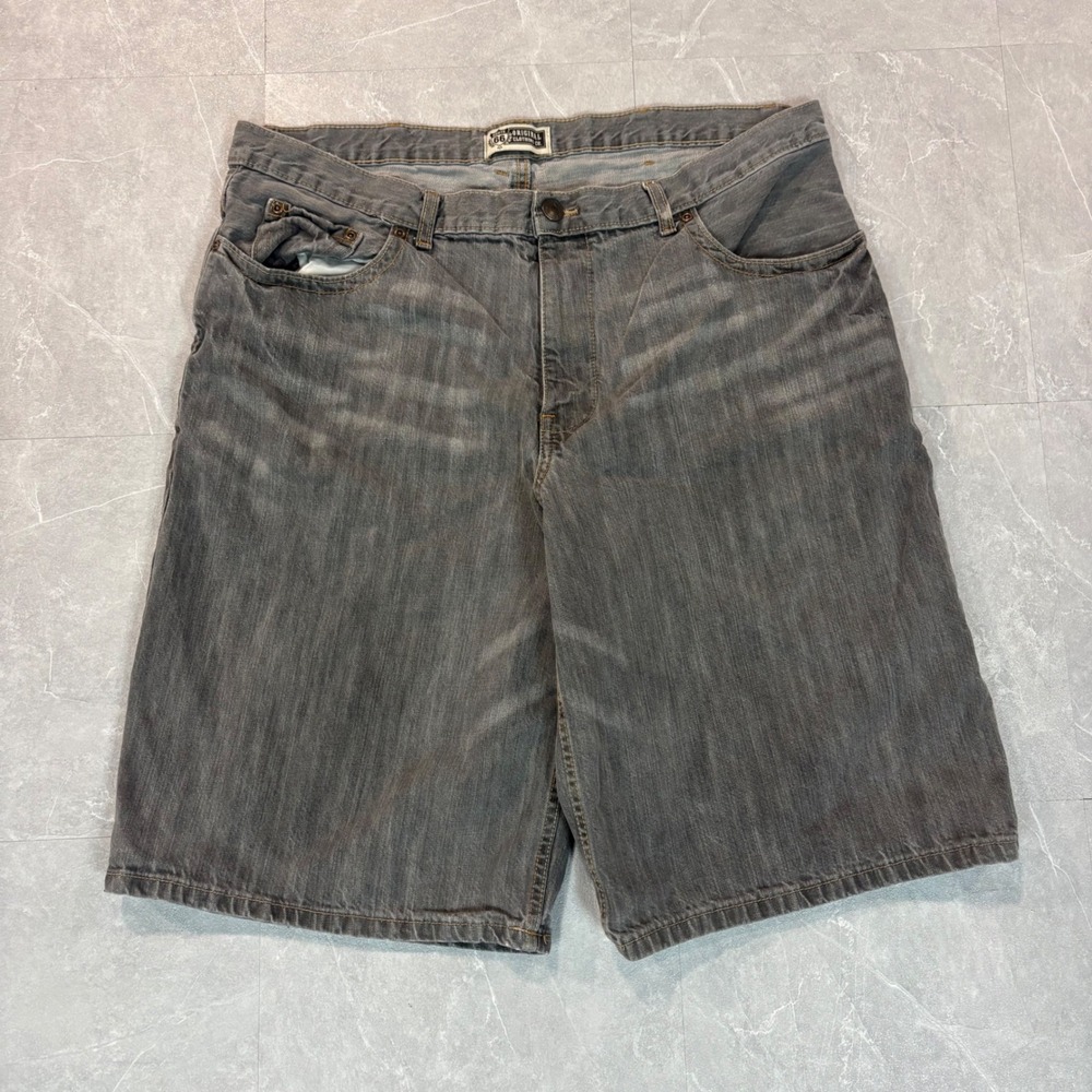 Route 66 Original Clothing Co Mens Gray Denim Shorts Relaxed Fit Size 36